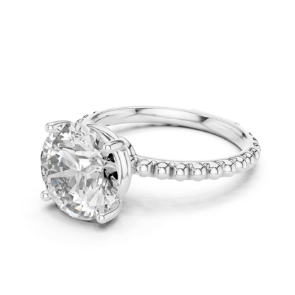 Round Diamond Beaded Band Ring | Brilliance Bead by Bead