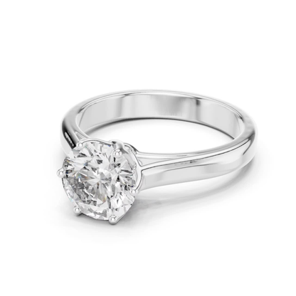 Round Diamond Classic Band Ring | Fine 18K 14K 10K Gold Luxe