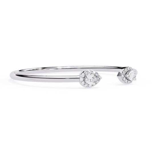 Dual Glow Open Diamond Bracelet | Fine 18K 14K 10K Gold