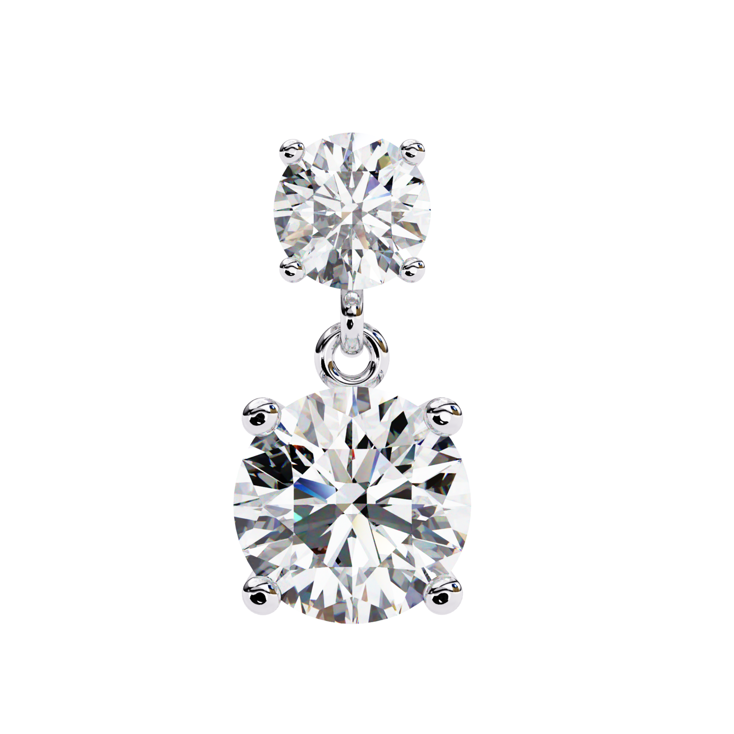 Laborgezüchtete Diamant-Tropfen-Ohrstecker in Gelbgold | Elegante Tropfen