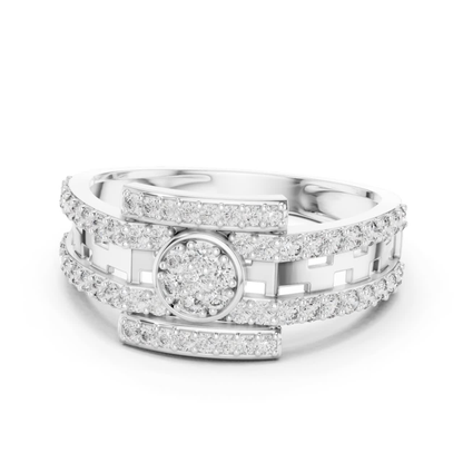 Luxury Diamond Open Wrap Rings | Contemporary White Gold Style