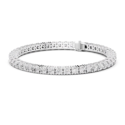 Round Cut Diamond Tennis Bracelet | Luxury Sparkle Style
