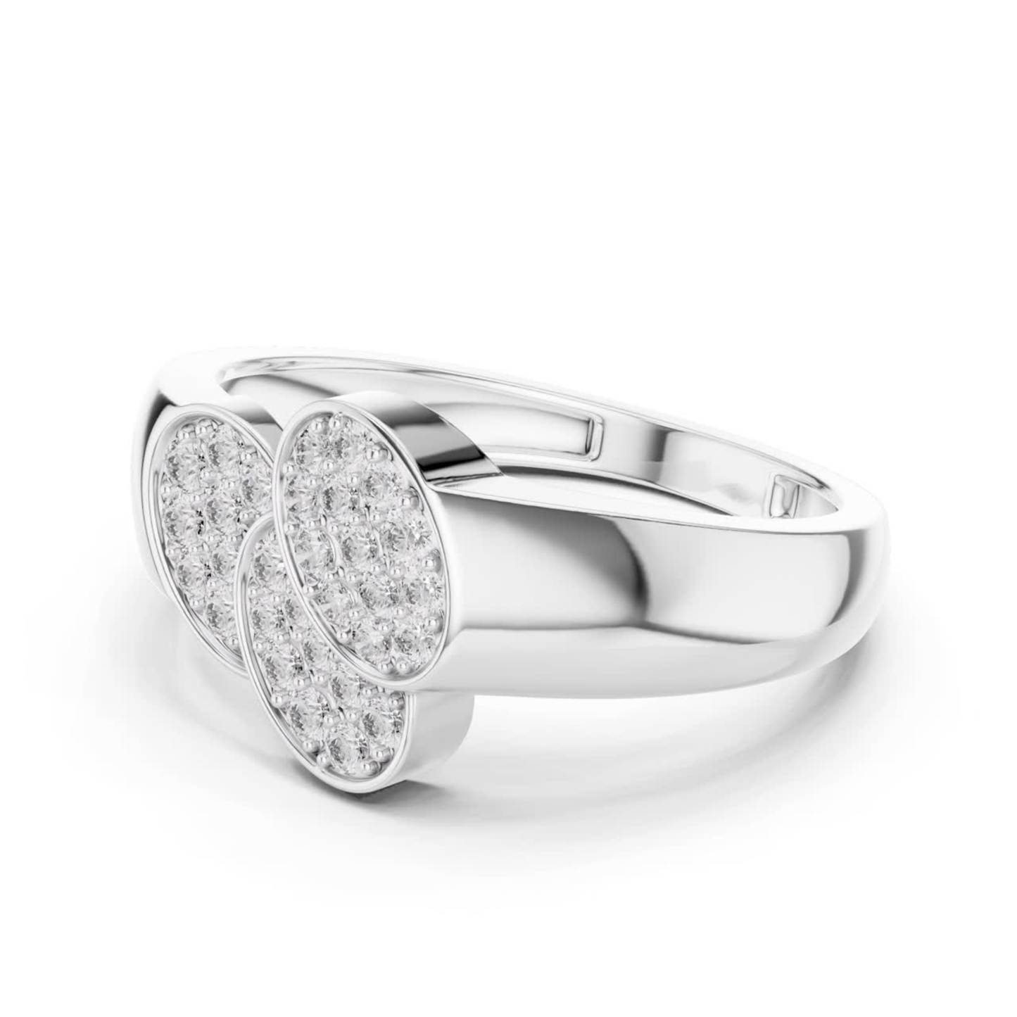 Triple Oval Diamond Ring | Modern Luxury Statement Style