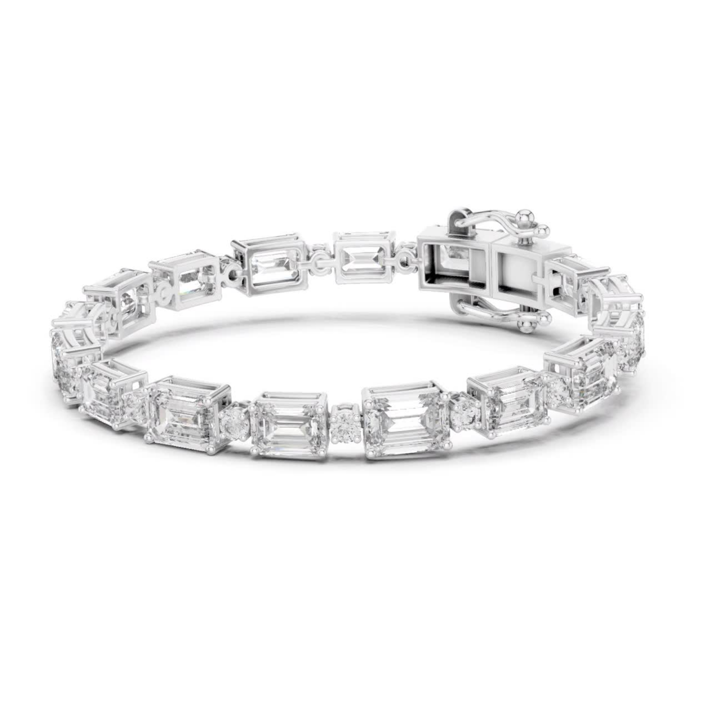 Emerald Cut Diamond Tennis Bracelet | Modern Luxury Jewelry Style