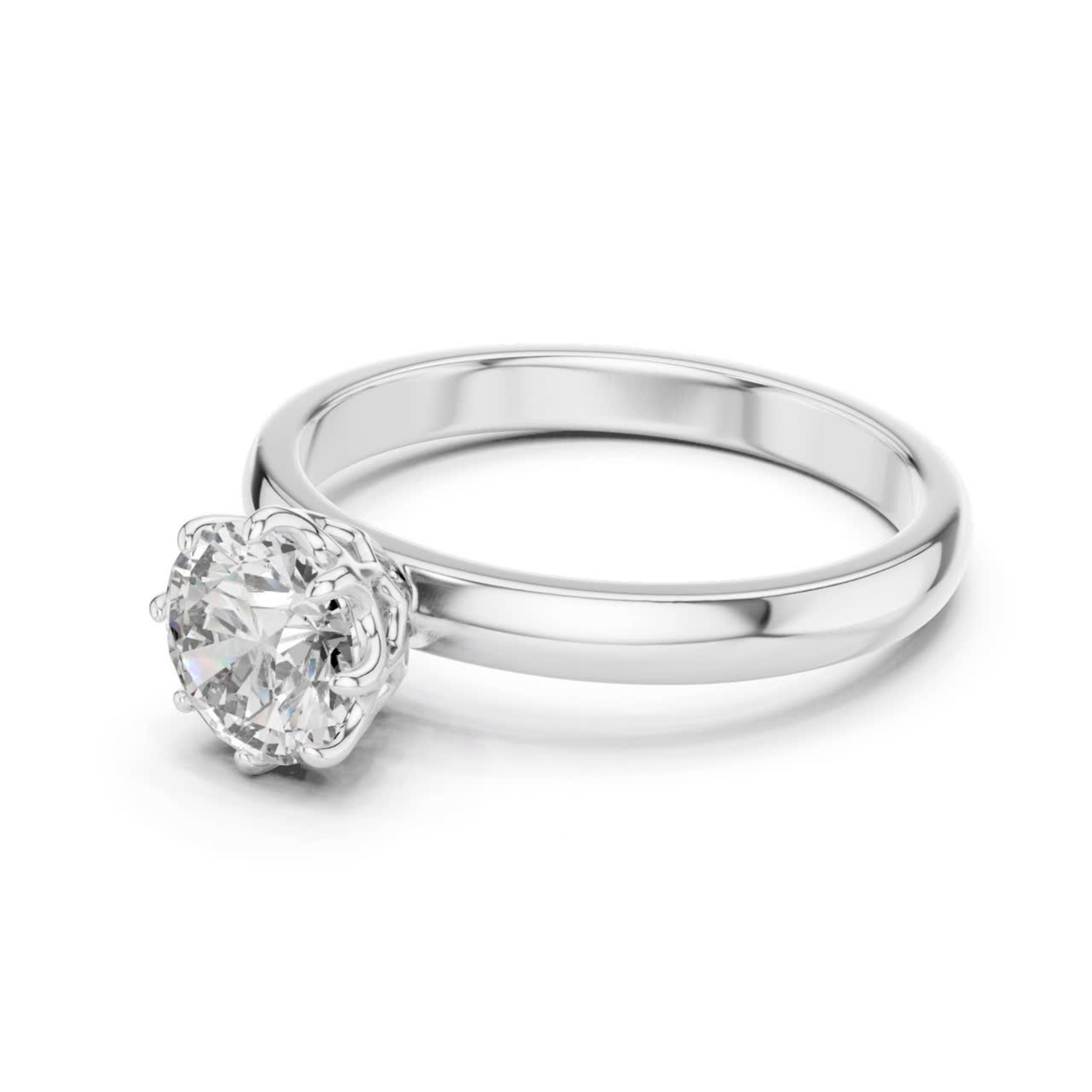Klassischer runder Diamantring | Edler Schmuck aus 18K Gold