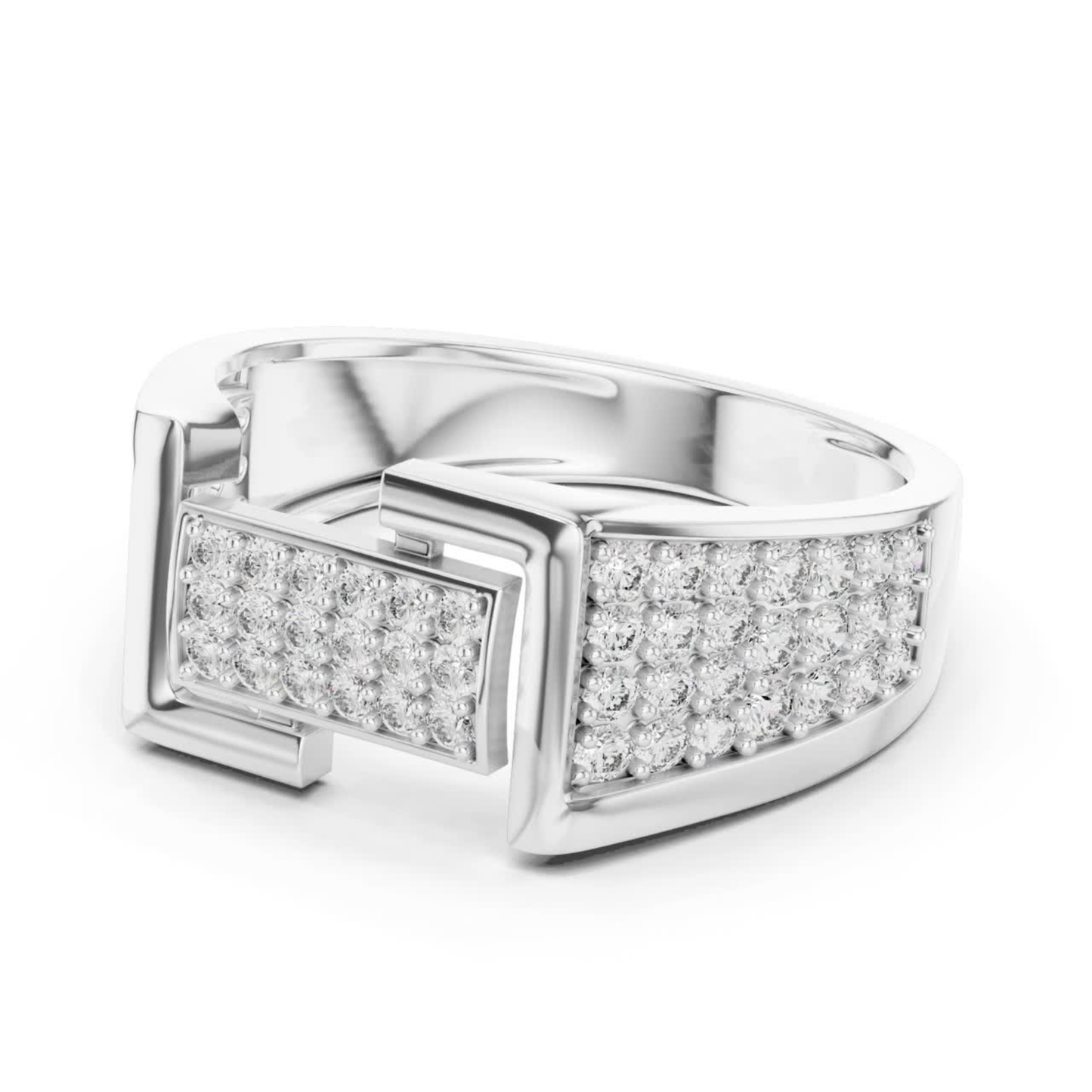 Geometric Diamond Band | Modern Luxury Jewelry Style