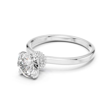 Round Diamond Classic Band Ring | 18K Gold Fine Jewelry