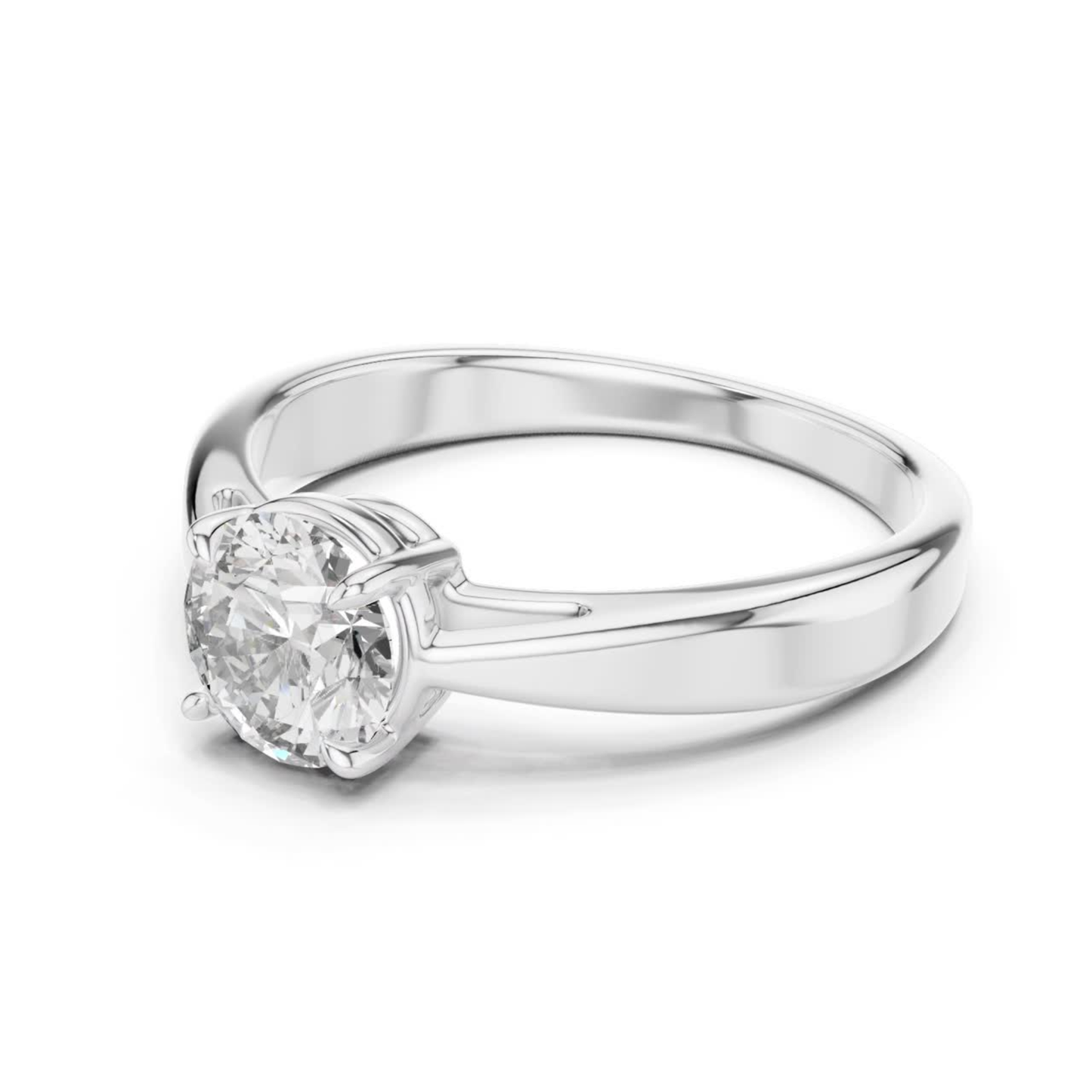 Round Diamond Classic Ring | 18K Gold Fine Jewelry