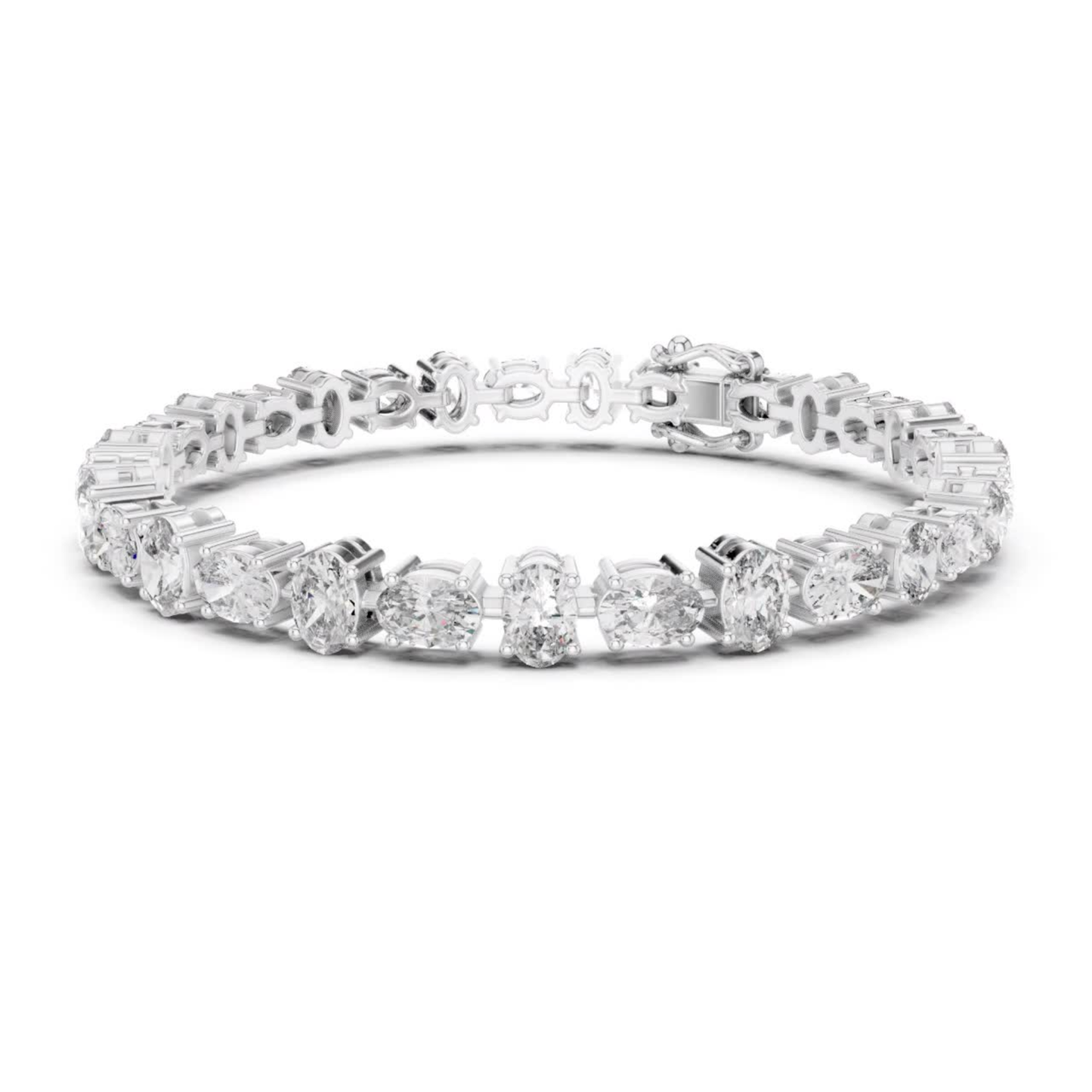 Oval Cut Diamond Tennis Bracelet | Luxury Elegance Style