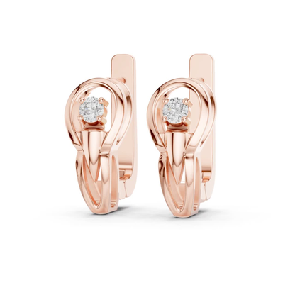 Oval Open Frame Diamond Hoop Earrings | Minimal Modern Elegance