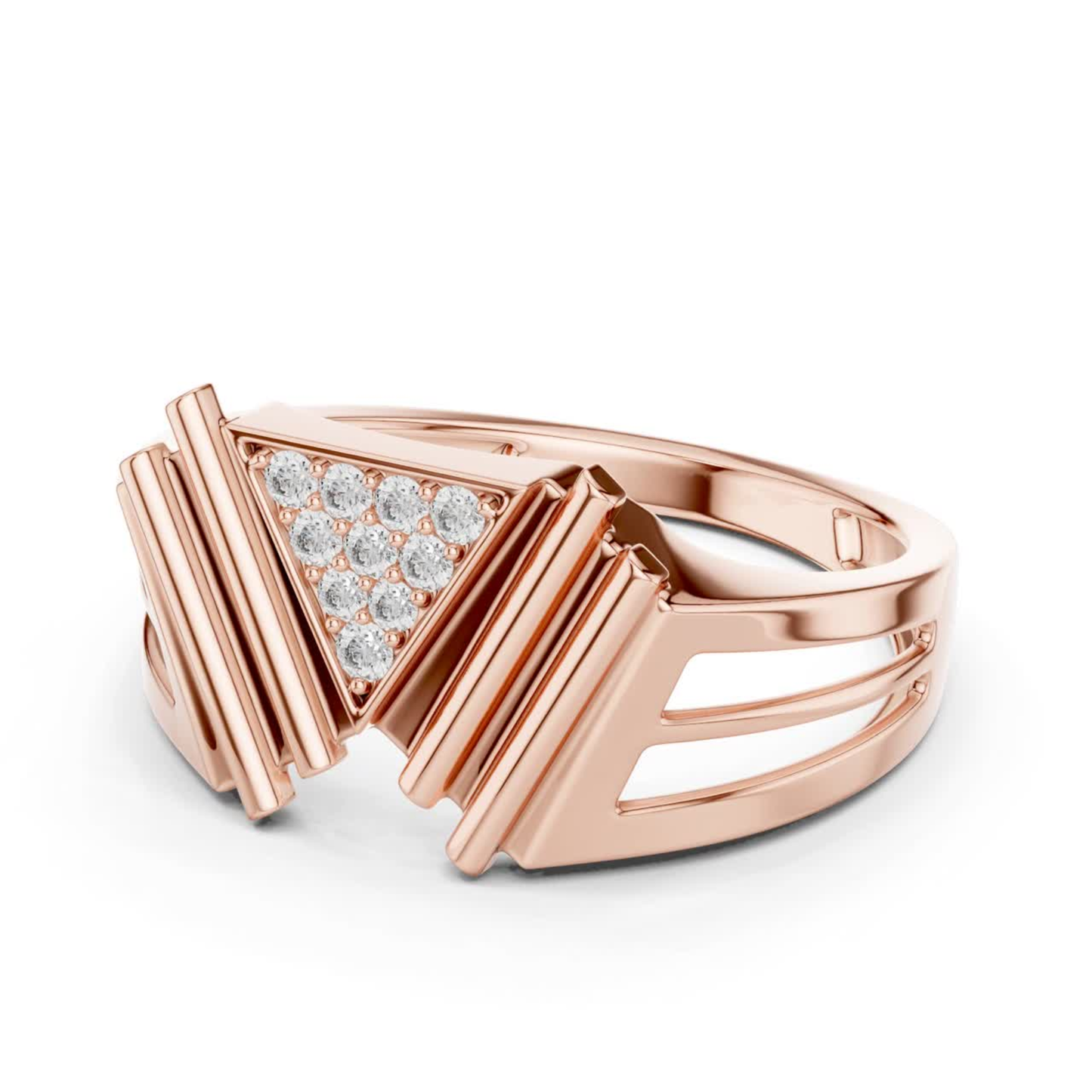Modern Geometric Diamond Band | Luxury Statement Style