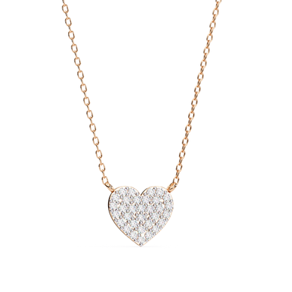 Lab Grown Diamond Heart Pendant with Chain
