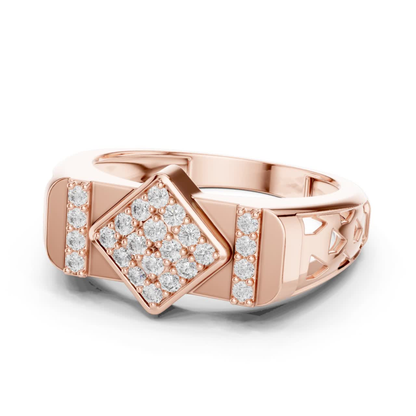 Princess Shape Round Diamond Ring | Modern Luxury Style