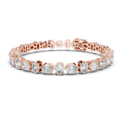 Oval Cut Diamond Tennis Bracelet | Luxury Elegance Style