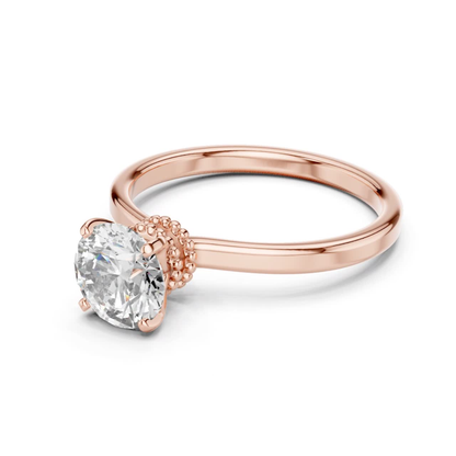 Round Diamond Classic Band Ring | 18K Gold Fine Jewelry