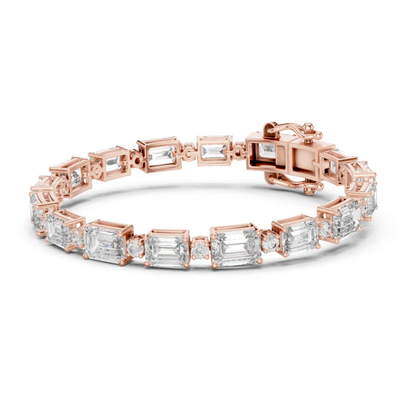 Emerald Cut Diamond Tennis Bracelet | Modern Luxury Jewelry Style