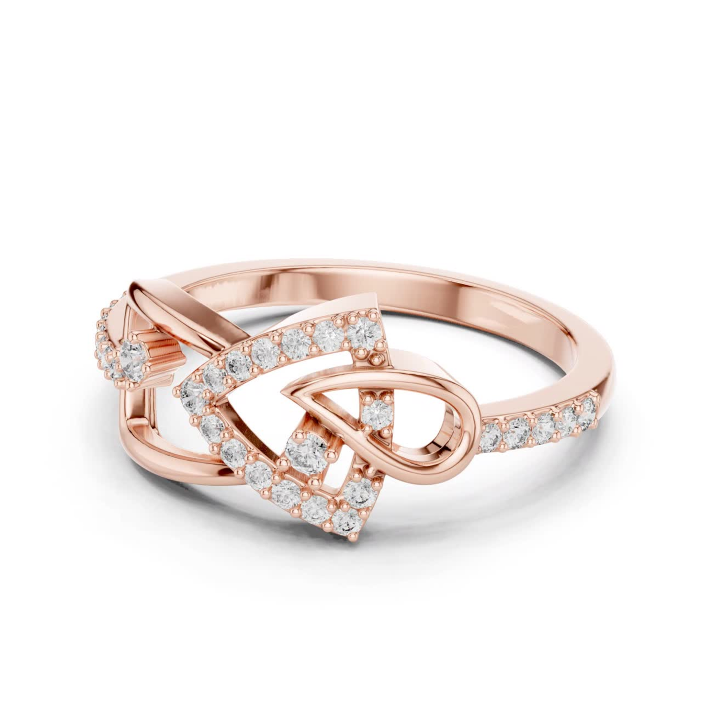 Princess Cut Open Wrap Diamond Ring | Modern Luxury Style