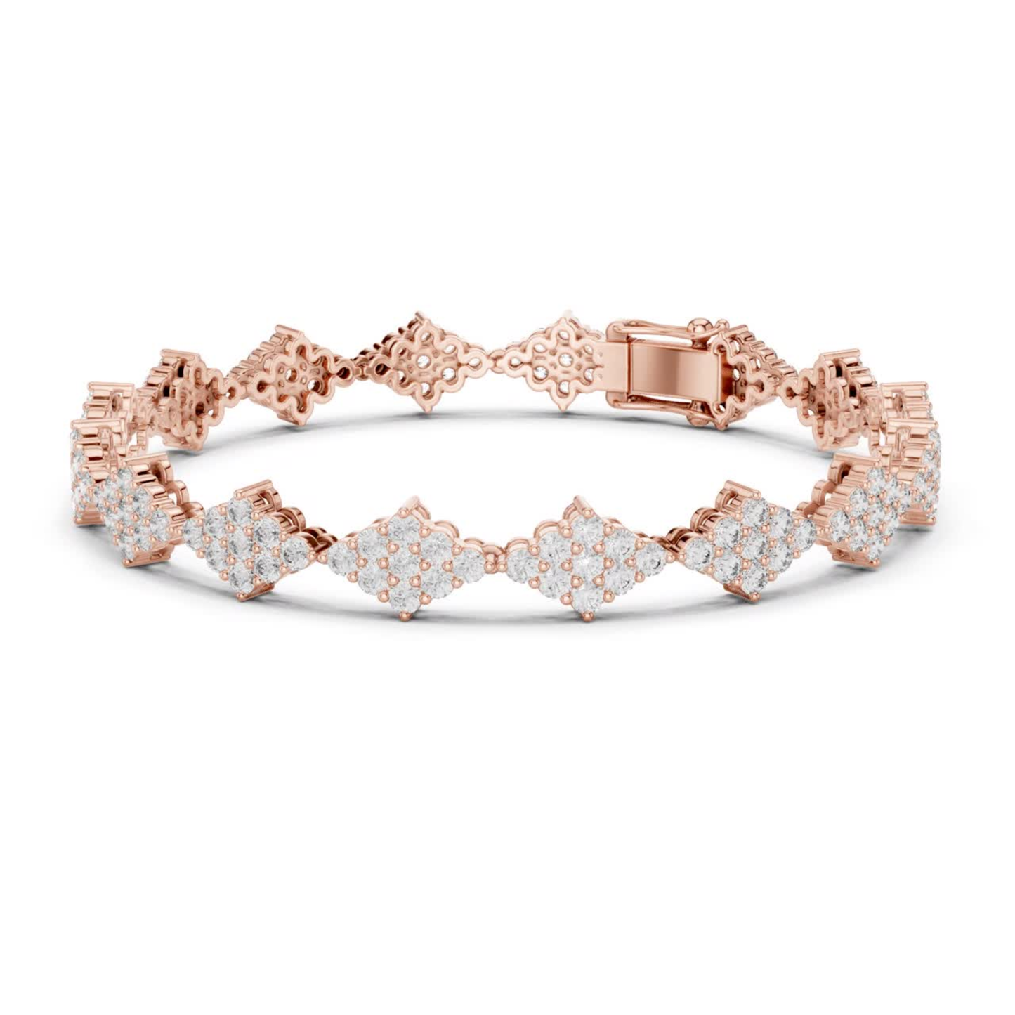 Round Diamond Tennis Bracelet | Modern Luxury Style