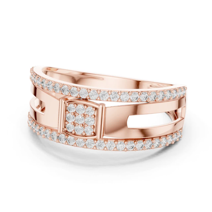Luxury Men’s Diamond Band | Modern White Gold Wedding Style