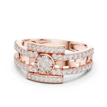 Luxury Diamond Open Wrap Rings | Contemporary White Gold Style
