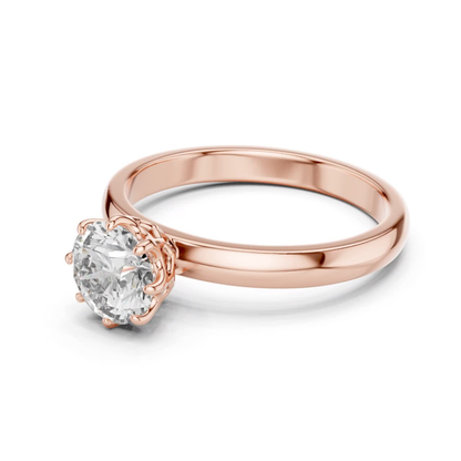 Klassischer runder Diamantring | Edler Schmuck aus 18K Gold