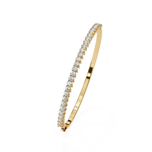 Elegant Glow Diamond Bangle | Radiant Luxury for Every Wrist