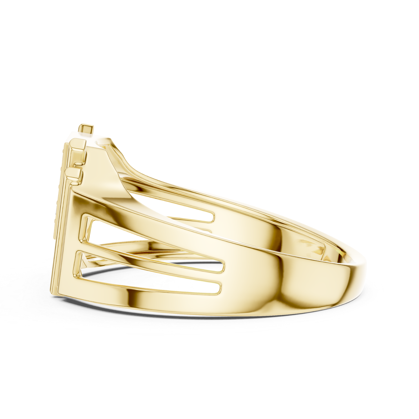 Modern Geometric Diamond Band | Luxury Statement Style
