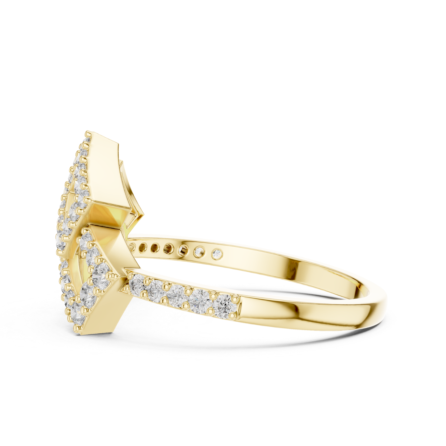 Princess Cut Double Square Diamond Rings | Modern Luxury Style