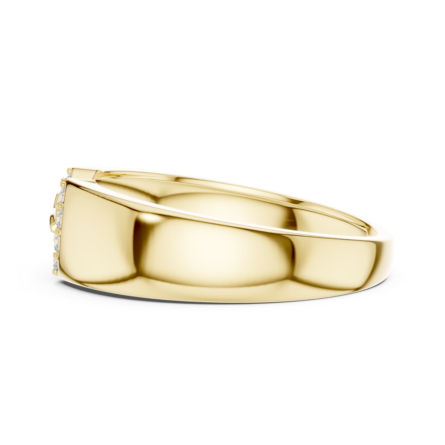 Luxury Diamond Buckle Band | Modern White Gold Style