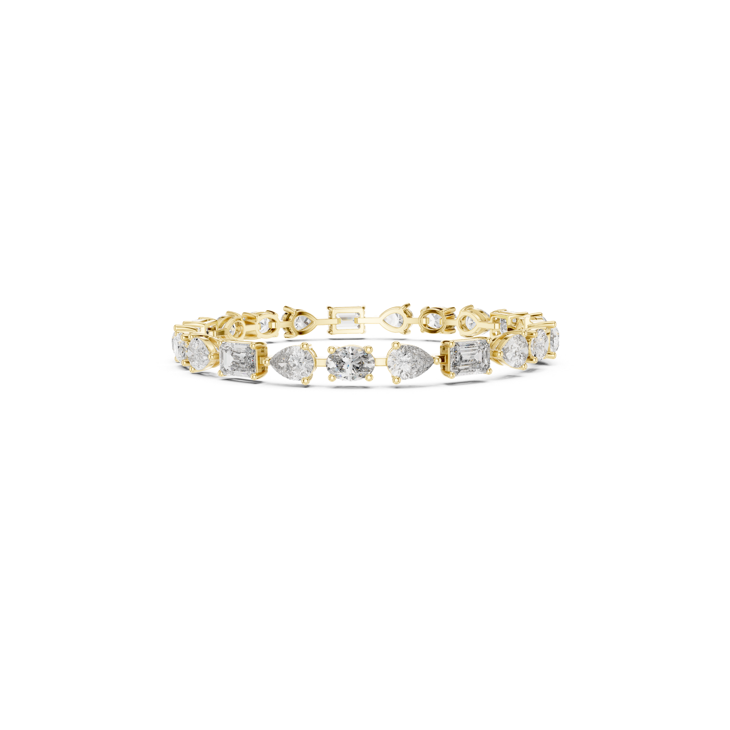 Mixed Shape Diamond Tennis Bracelet | Modern Luxury Style Design
