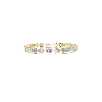 Mixed Shape Diamond Tennis Bracelet | Modern Luxury Style Design