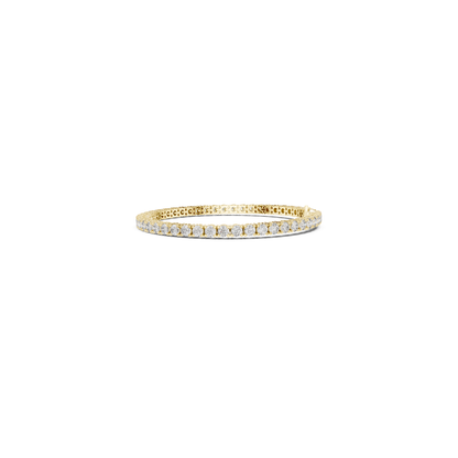Round Cut Diamond Tennis Bracelet | Luxury White Gold Style