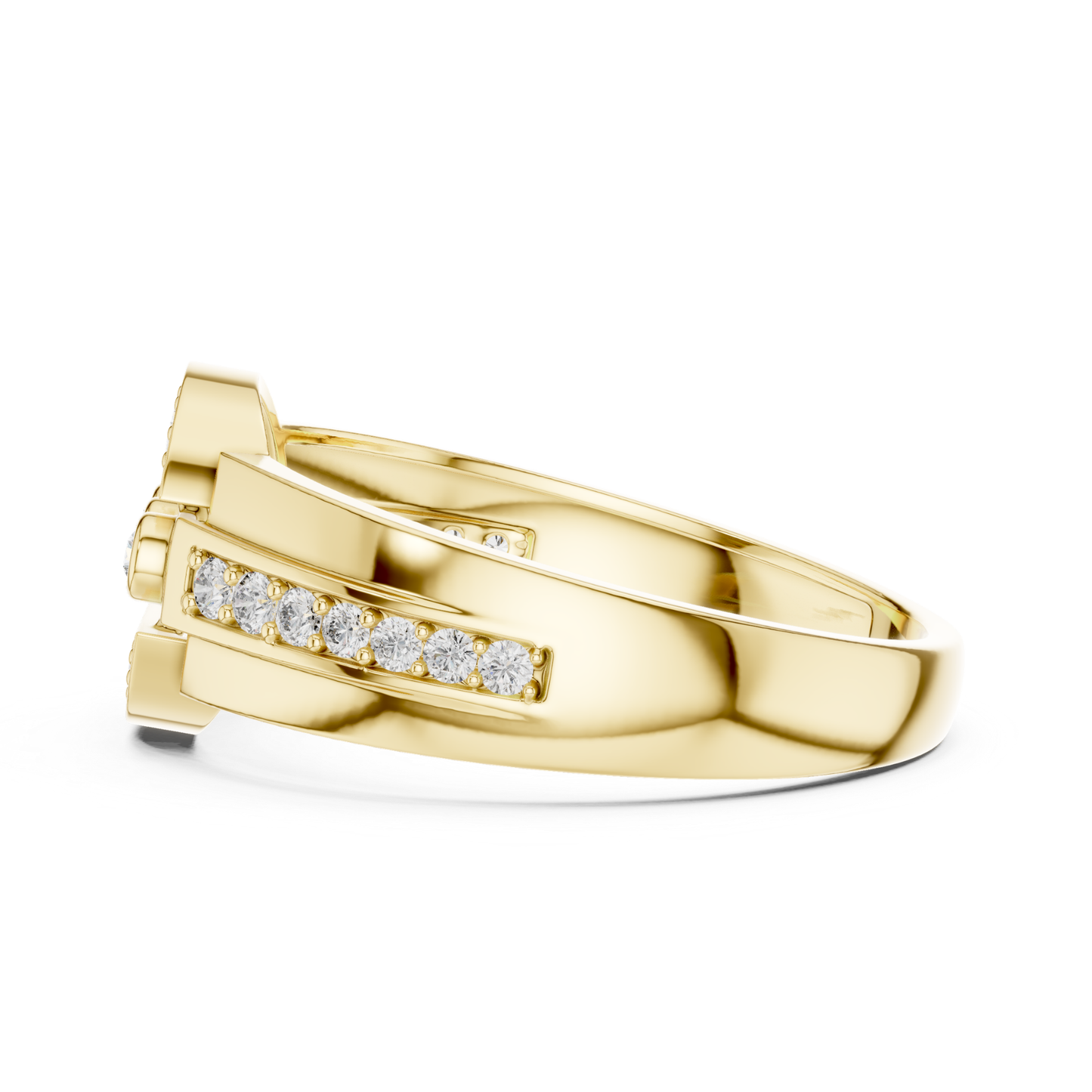 Modern Diamond Band Ring | Contemporary Luxury Style