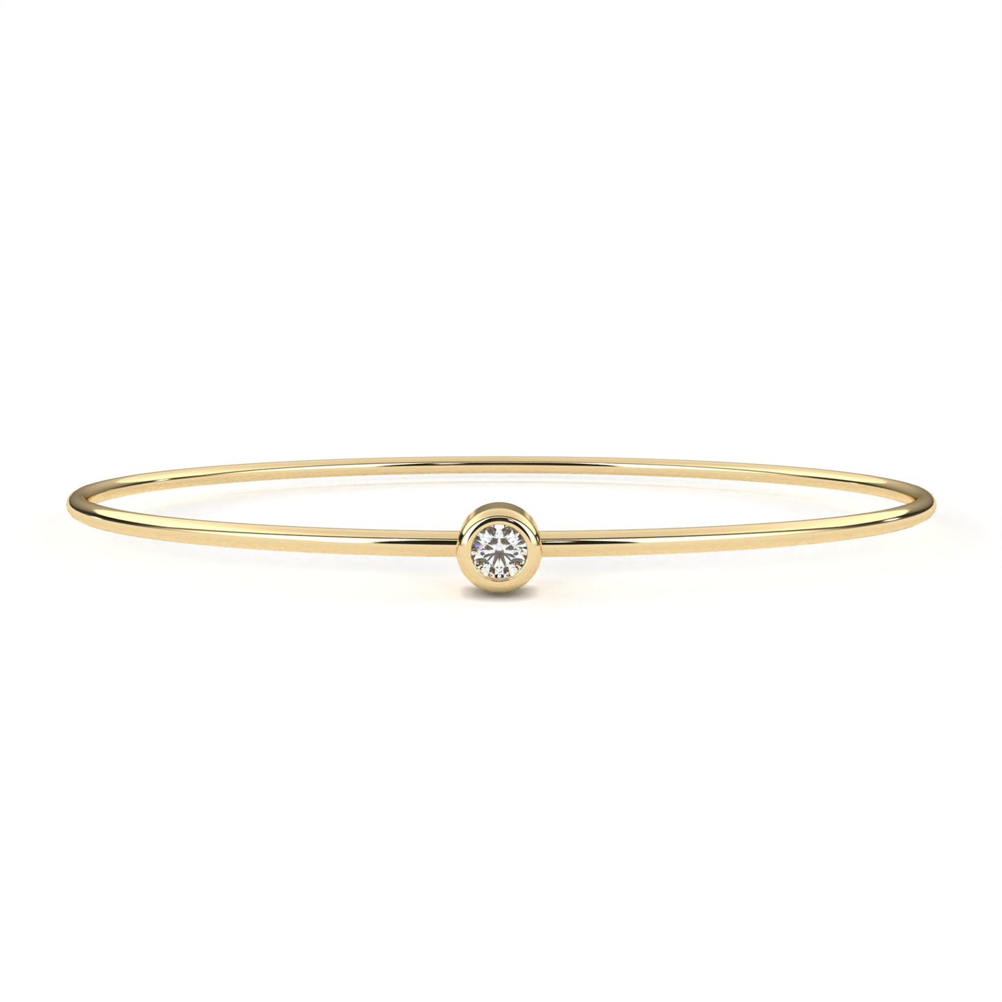 Klassisches Einzel-Diamantarmband | Edler Luxus aus 18K und 14K Gold