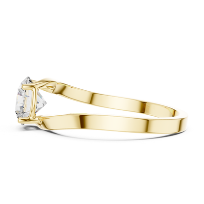 Round Diamond Open Band Ring | Where Brilliance Breathes Free