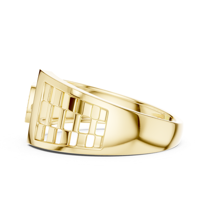 Men's Round Diamond Statement Rings | Modern Luxury Style