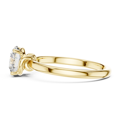 Round Diamond Smooth Band Ring | Seamless Brilliance, Pure Luxury
