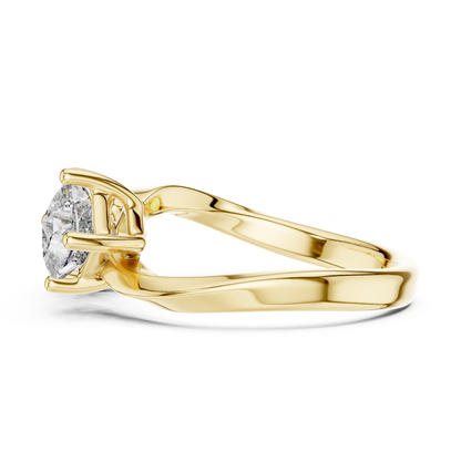 Princess Cut Open Wrap Diamond Ring | Modern Luxury Style