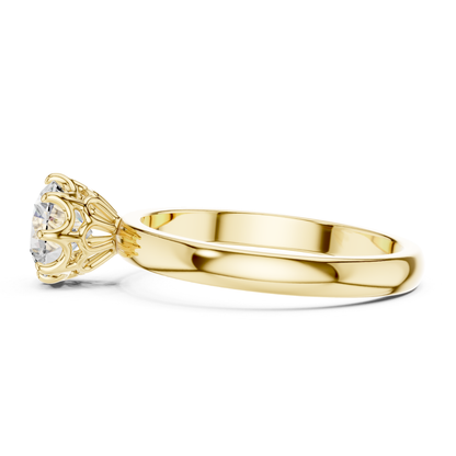 Klassischer runder Diamantring | Edler Schmuck aus 18K Gold