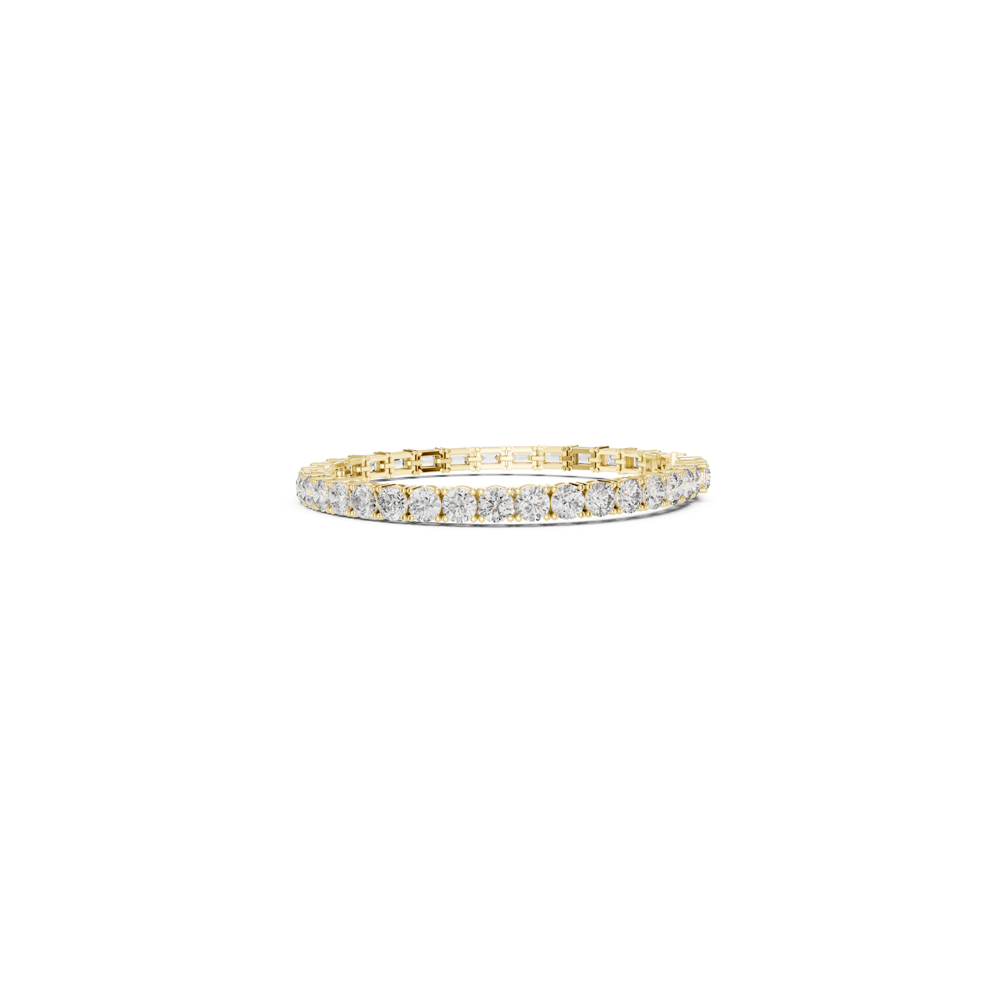 Round & Emerald Cut Diamond Tennis Bracelet | Luxury Elegance Style