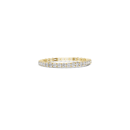 Round & Emerald Cut Diamond Tennis Bracelet | Luxury Elegance Style