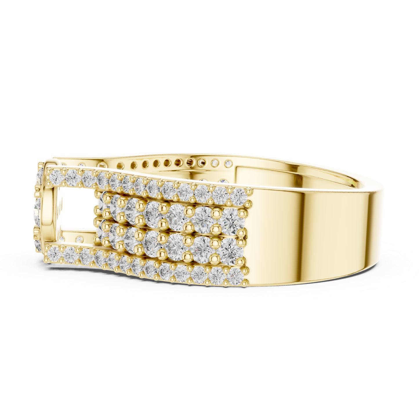 Flower Cluster Diamond Ring | Luxury Pave Gold Ring Style