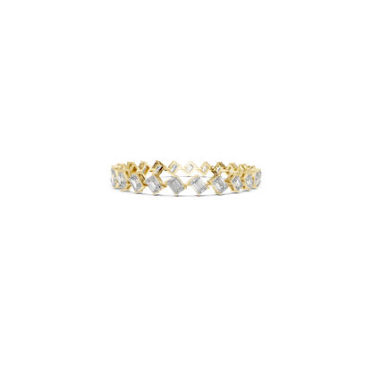 Emerald & Radiant Cut Diamond Tennis Bracelet | Luxury Style