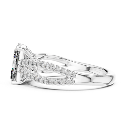 Radiant Cut Split Shank Diamond Ring | Luxury Bridal Jewelry Styles