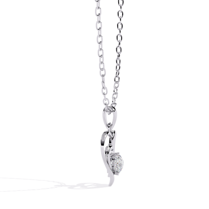 Open Style Heart Diamond Pendant