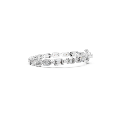 Emerald Cut Diamond Tennis Bracelet | Modern Luxury Jewelry Style