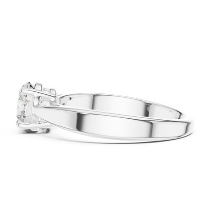 Round Diamond Classic Ring | 18K Gold Fine Jewelry