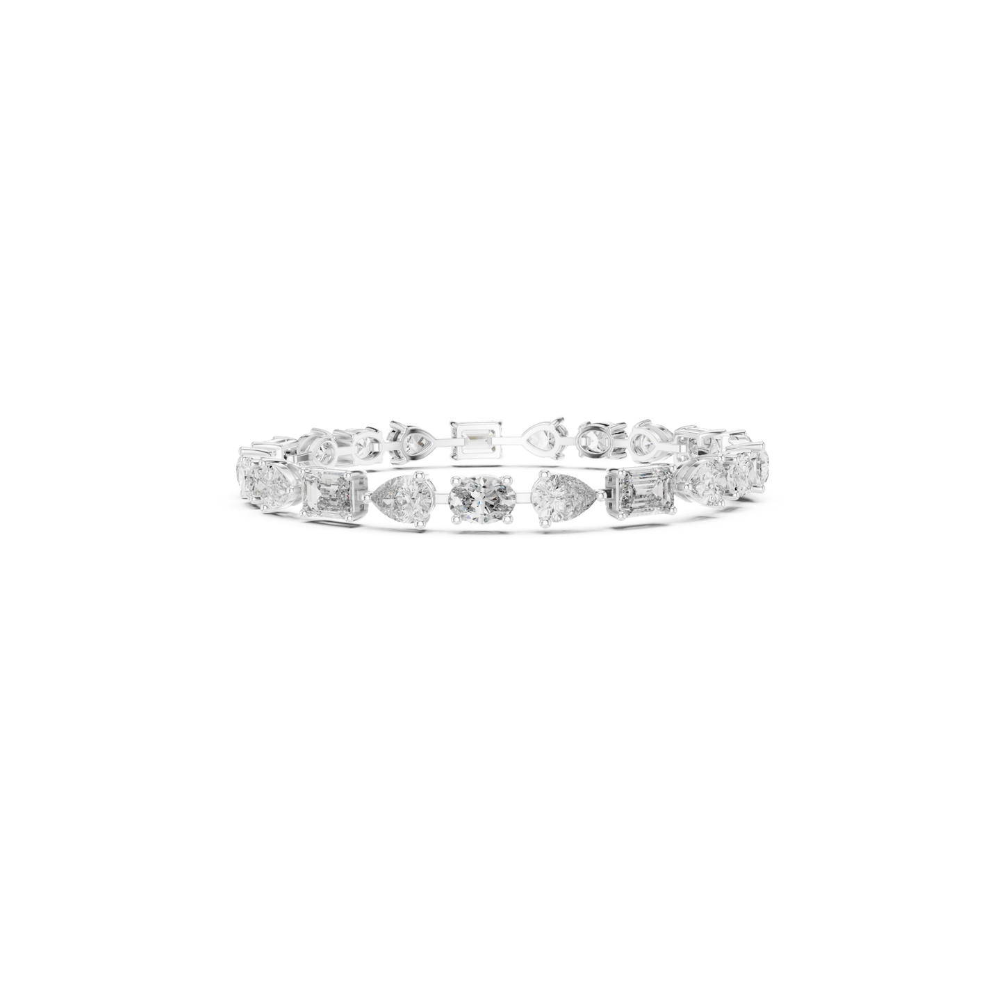 Mixed Shape Diamond Tennis Bracelet | Modern Luxury Style Design