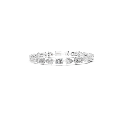 Mixed Shape Diamond Tennis Bracelet | Modern Luxury Style Design