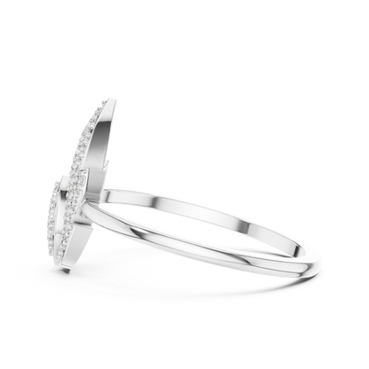 Pear Shape Open Diamond Ring | Elegant Luxury Style
